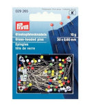 PRYM 1.25" Colour Glass-Headed Pins