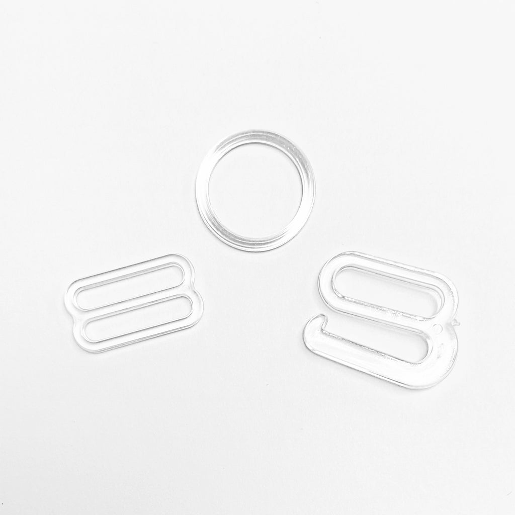 Clear Plastic Bra Strap Hardware