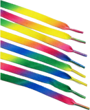 Rainbow 9mm Flat Polyester Shoelaces Pair - 44"