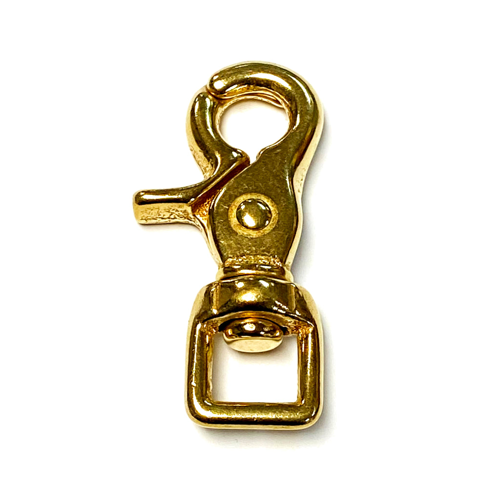 1/2" Solid Brass Scissor Swivel Hook