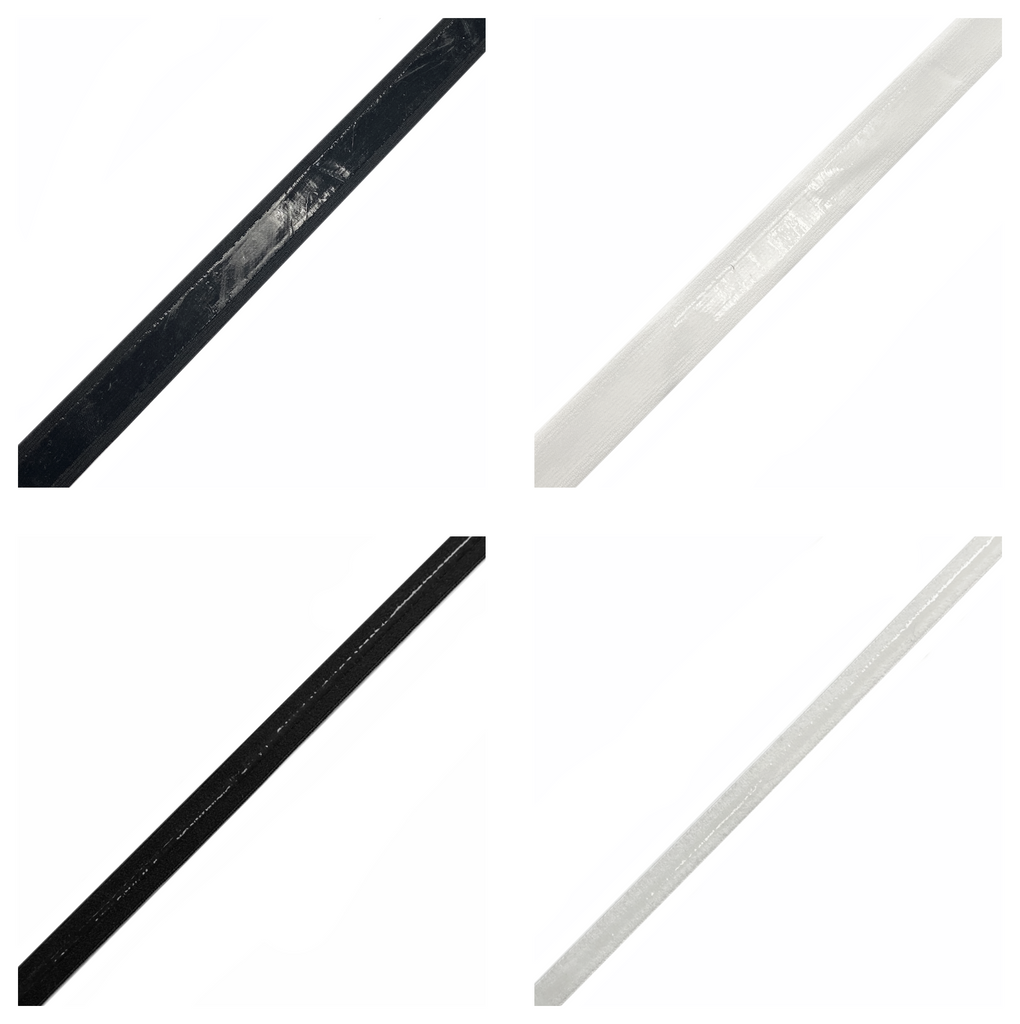 Non-Slip Gripper Silicon Elastic - Black & White (3/8, 1/2, 3/4, 1.5)