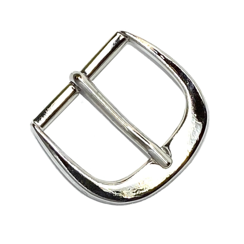 Silver 1-1/4" Minimal Rounded Rectangular Buckle
