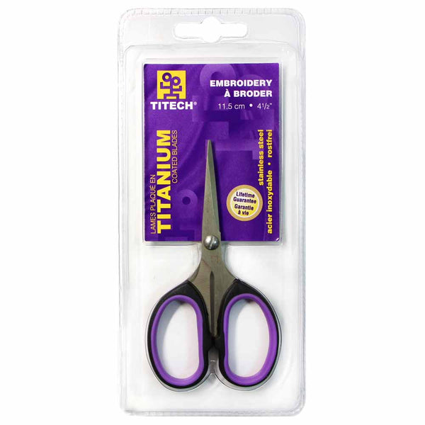 TITECH Embroidery Scissors - 4 1/2″ (11.4cm) – Sewing Supply Depot