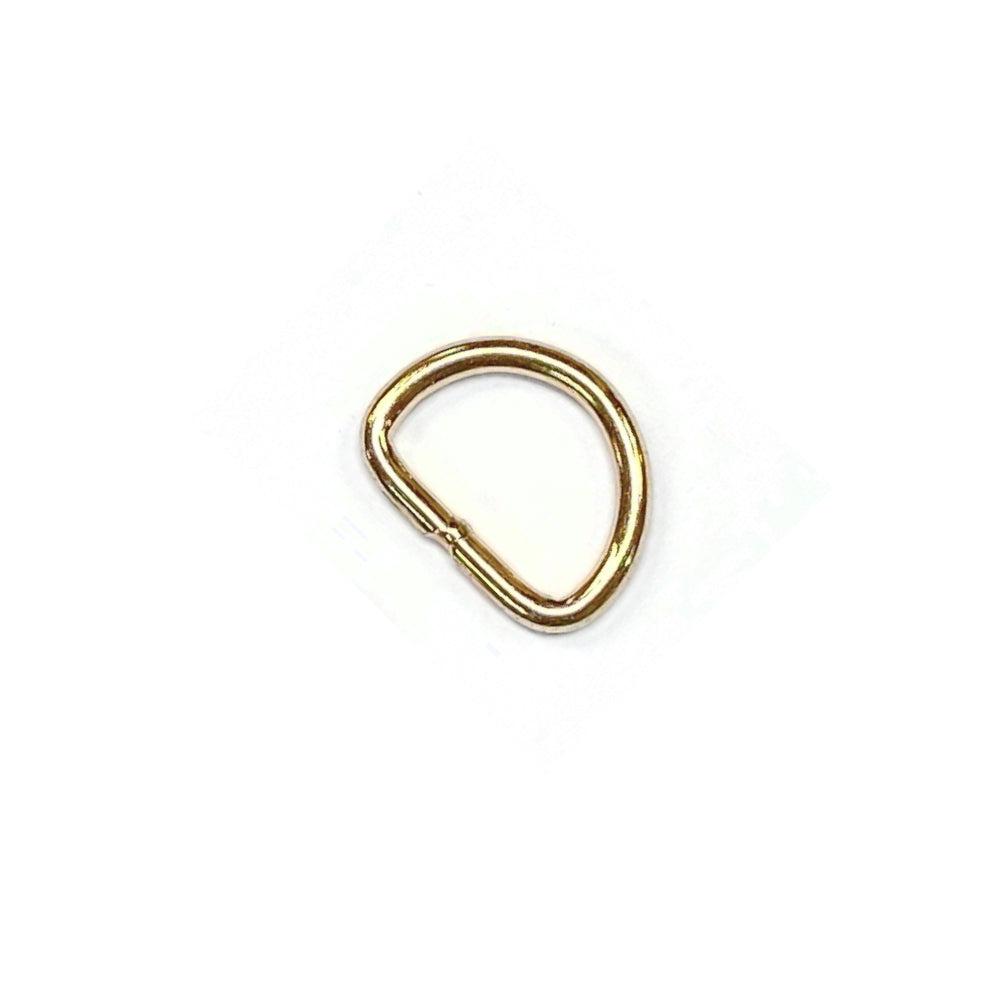 3/4" D-Ring Brass Plated