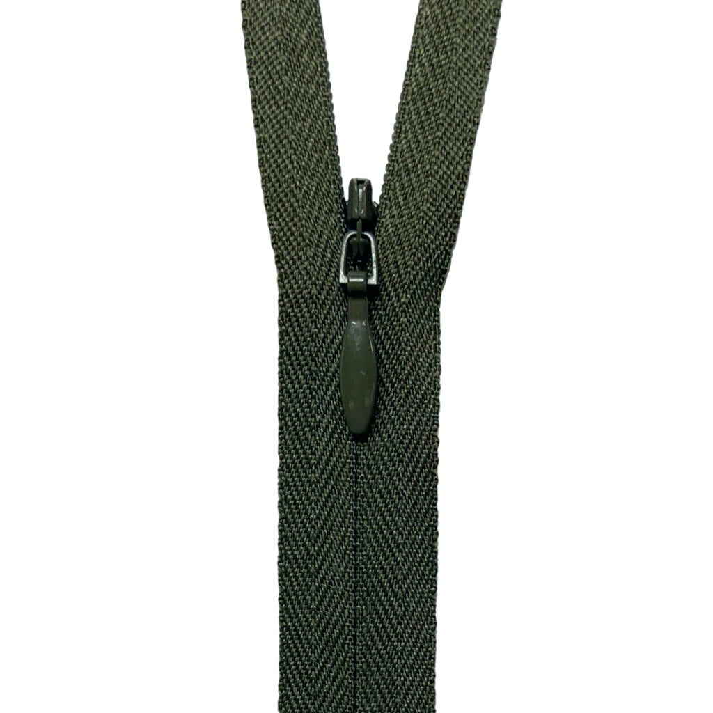 YKK Invisible Zipper - Olive Green