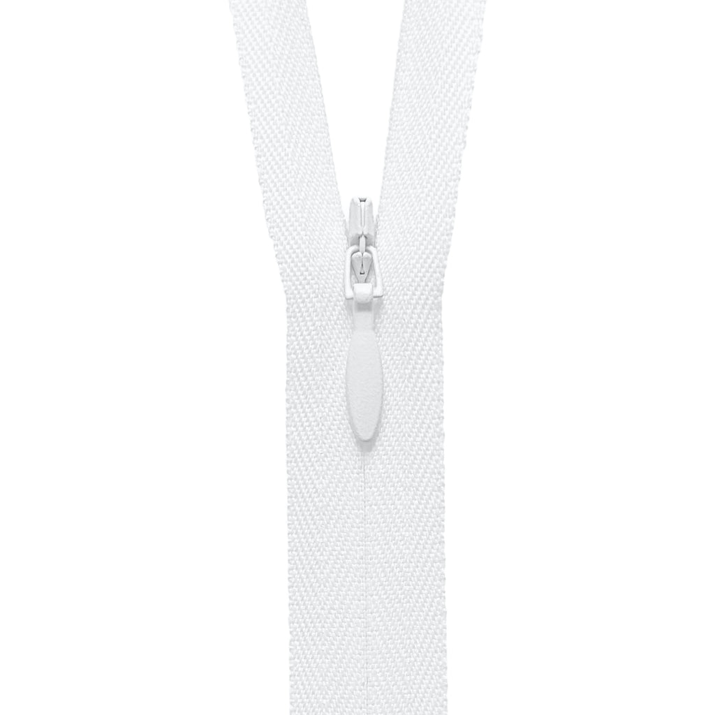 YKK Invisible Zipper - White